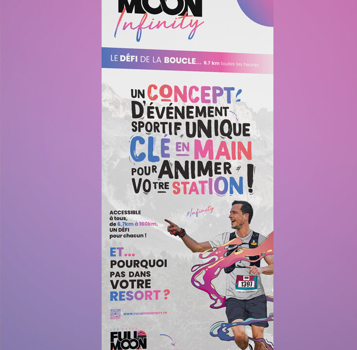 Mise en situation d'un roll-up pour le Full Moon Infinity